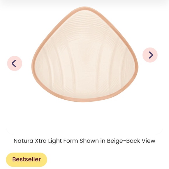 Amoena® Natura Xtra Light Breast Form SZ 5 - Picture 2 of 6